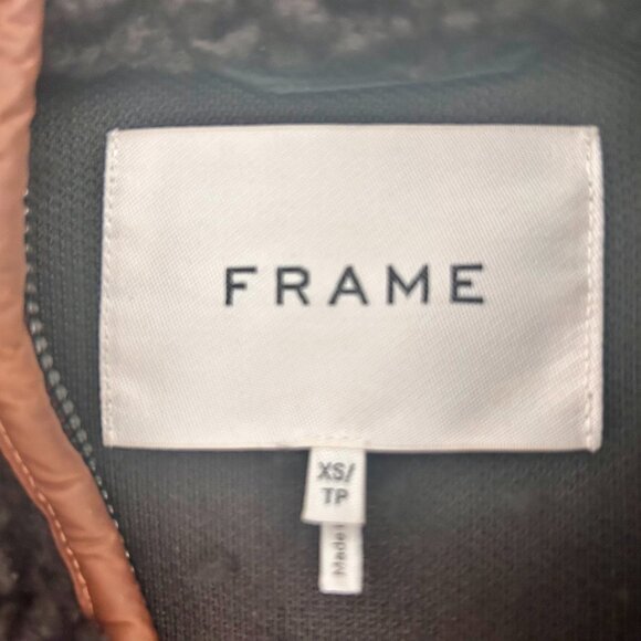 Frame Denim: Fleece Pullover Black Size XS - Picture 4 of 4